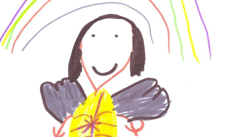 Iris rainbow picture