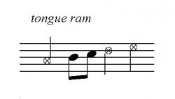 Flute tongue ram
