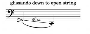 Glissando to Open String2